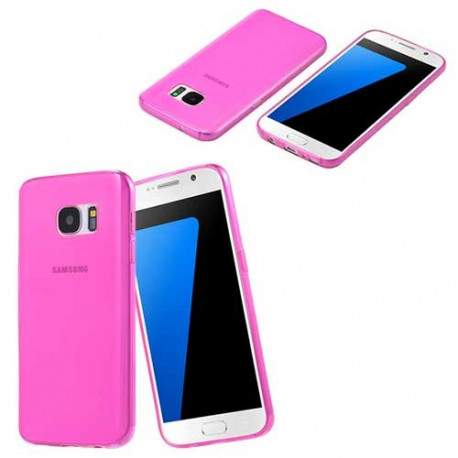 coque silicone samsung s7 en rose