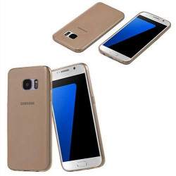 Coque silicone CRYSTAL grise pour samsung galaxy S7 EDGE