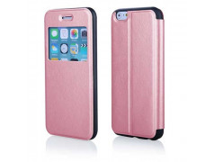 Etui FENETRE FOLIO rose pour iPhone 6 