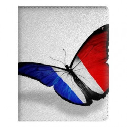 Etui cuir PAPILLON FRANCAIS pour IPAD mini 4