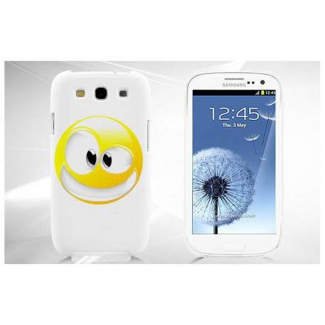 Coque Rigide CRAZY SMILEY pour SAMSUNG GALAXY A3 2016