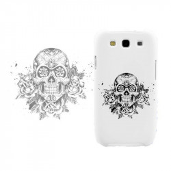Coque Rigide SKULL AND ROSES pour SAMSUNG GALAXY A3 2016