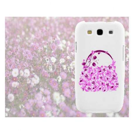 Coque Rigide SAC A MAIN FLEURS pour SAMSUNG GALAXY A3 2016