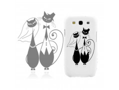 Coque Rigide PAIR OF CATS pour SAMSUNG GALAXY A3 2016