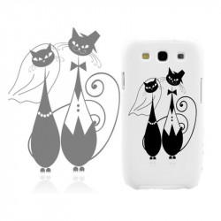 Coque Rigide PAIR OF CATS pour SAMSUNG GALAXY A3 2016