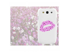 Coque Rigide LEVRES FLEURS pour SAMSUNG GALAXY A3 2016