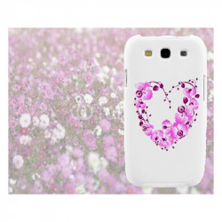 Coque Rigide COEUR FLEURS pour SAMSUNG GALAXY A5 2016