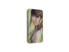 Etui portefeuille cuir MANGA GIRL Samsung Galaxy A5 2016