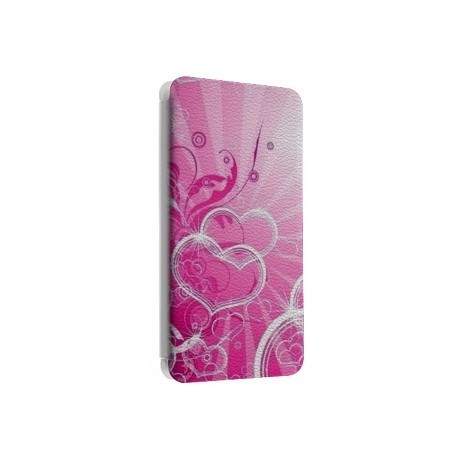 Etui portefeuille cuir LOVE Samsung Galaxy A5 2016