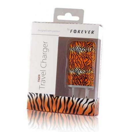 MINI Chargeur FOREVER LEOPARD 220 volts pour téléphones, tablettes ou lecteurs MP3