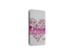 Etui portefeuille cuir LOVE Samsung Galaxy A5 2016