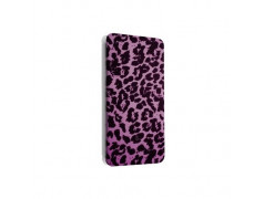 Etui portefeuille cuir LEOPARD ROSE Samsung Galaxy A5 2016