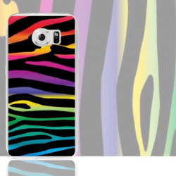 Coque ZEBRE ARC EN CIEL pour samsung galaxy S7 EDGE