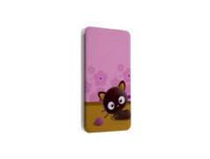 Etui portefeuille cuir CRAZY CAT Samsung Galaxy A3 2016