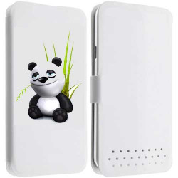 Etui portefeuille cuir PANDA Samsung Galaxy A3 2016