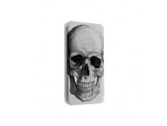 Etui portefeuille cuir SKULL FUN 7 Samsung Galaxy A3 2016