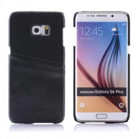 Coque CUIR noire pour Samsung Galaxy S6 EDGE Plus