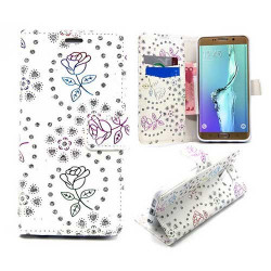 Etui cuir portefeuille DIAMOND pour SAMSUNG GALAXY S6 EDGE PLUS