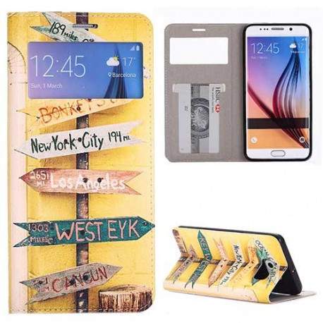 Etui cuir portefeuille BLACK CAT pour SAMSUNG GALAXY S6 Etui cuir portefeuille BLACK CAT pour SAMSUNG GALAXY S6