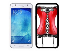 Coque corset rouge pour samsung galaxy J1