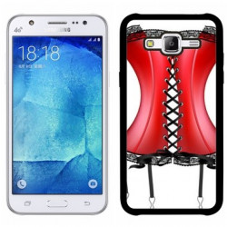 Coque corset rouge pour samsung galaxy J1