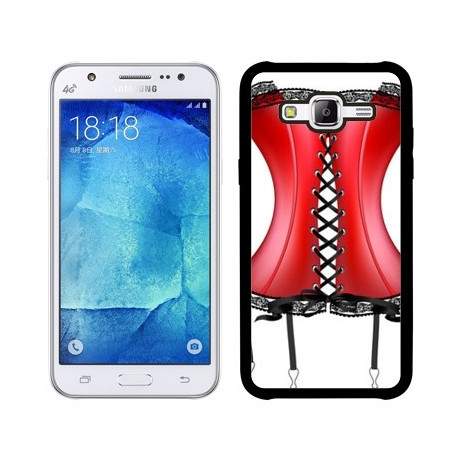 Coque corset rouge pour samsung galaxy J1