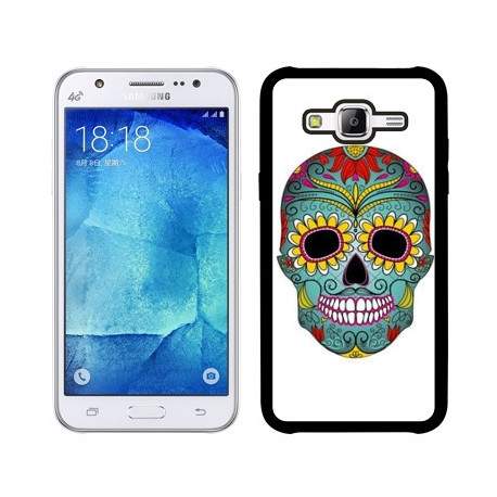 Coque crane fleuri pour samsung galaxy J1