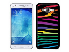 Coque zebre arc en ciel pour samsung galaxy J1