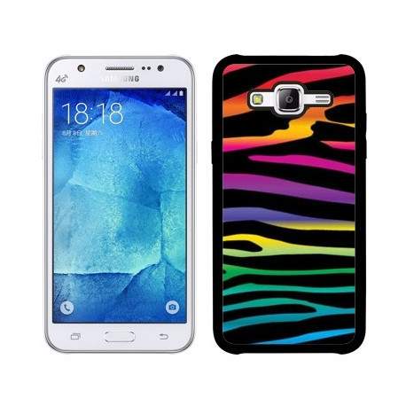 Coque zebre arc en ciel pour samsung galaxy J1