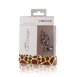 MINI Chargeur FOREVER GIRAFFE 12 volts allume cigare pour téléphones, tablettes ou lecteurs MP3