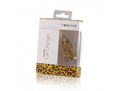 MINI Chargeur FOREVER LEOPARD 12 volts allume cigare pour téléphones, tablettes ou lecteurs MP3