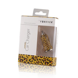 MINI Chargeur FOREVER LEOPARD 12 volts allume cigare pour téléphones, tablettes ou lecteurs MP3