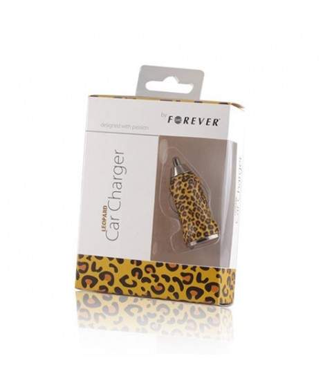 MINI Chargeur FOREVER LEOPARD 12 volts allume cigare pour téléphones, tablettes ou lecteurs MP3