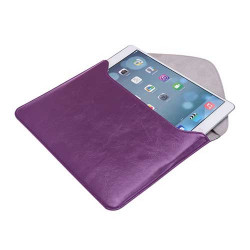 Etui cuir mauve pour IPAD mini