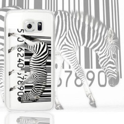 Coque ZEBRE CODE BARRE pour samsung galaxy S6 Edge Plus