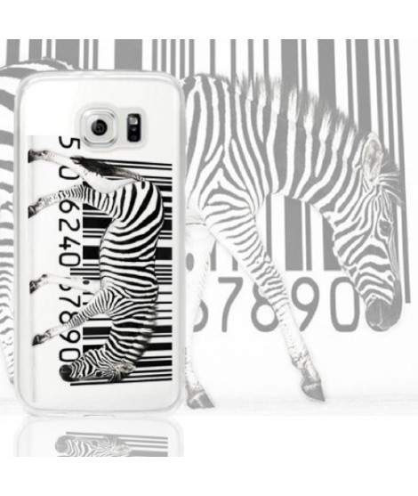 Coque ZEBRE CODE BARRE pour samsung galaxy S6 Edge Plus