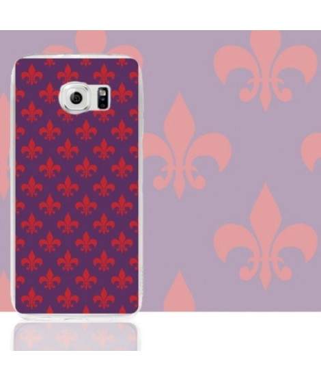 Coque FLEUR DE LYS pour samsung galaxy S6 Edge Plus