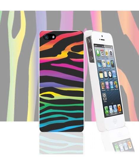 Coque ZEBRE ARC EN CIEL pour iPhone