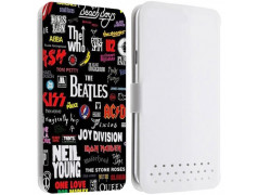 Etui portefeuille Cuir ROCK N ROLL pour les telephones SAMSUNG