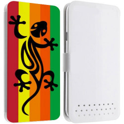 Etui portefeuille Cuir SALAMANDRE RASTA pour les telephones SAMSUNG