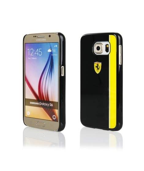 Coque originale noire FERRARI pour SAMSUNG GALAXY S6