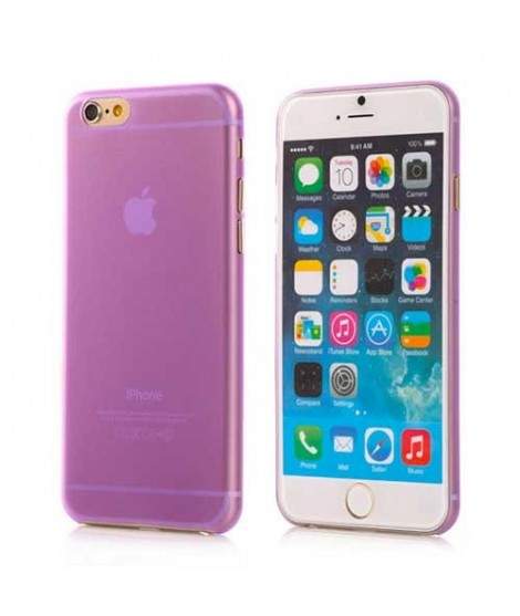 Coque CRYSTAL transparente mauve pour iPhone 7