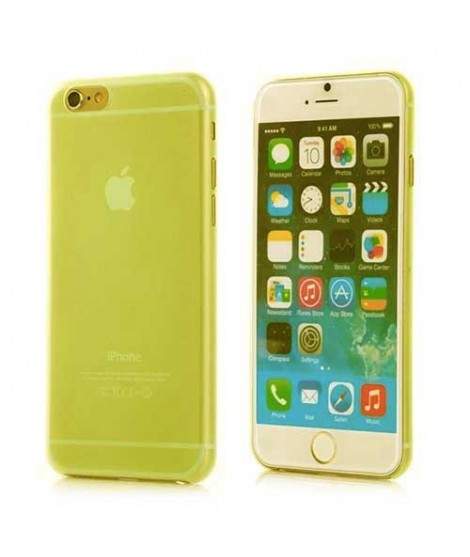 Coque CRYSTAL transparente jaune pour iPhone 7