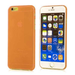 Coque CRYSTAL transparente orange pour iPhone 7