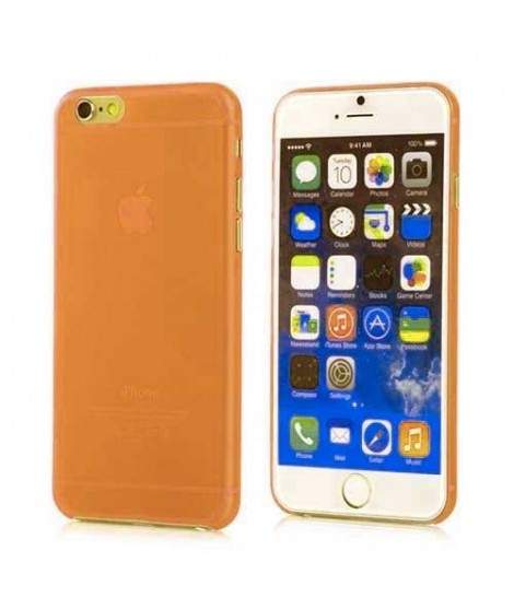 Coque CRYSTAL transparente orange pour iPhone 7