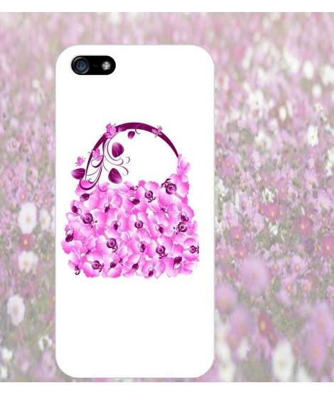 Coque SAC A MAINS FLEURS pour iPhone 7