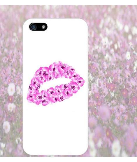 Coque LEVRES FLEURS pour iPhone 7