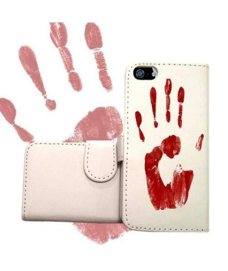 Etui cuir Portefeuille BLOOD pour iPhone 7