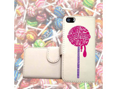 ETUI CUIR PORTEFEUILLE CHUPA CHUPS POUR IPHONE 7