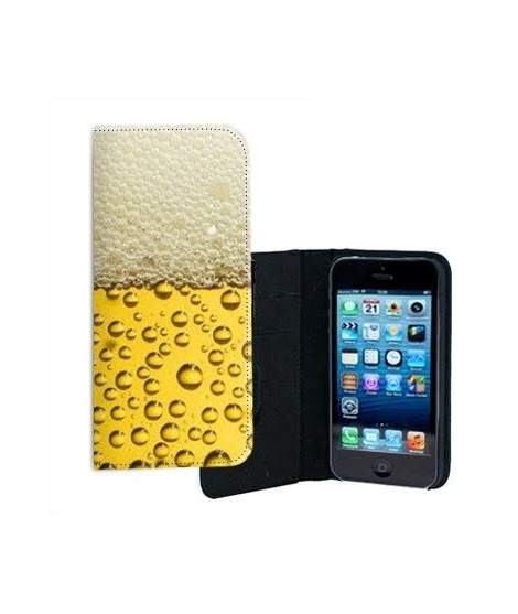 ETUI CUIR BIERE POUR IPHONE 7